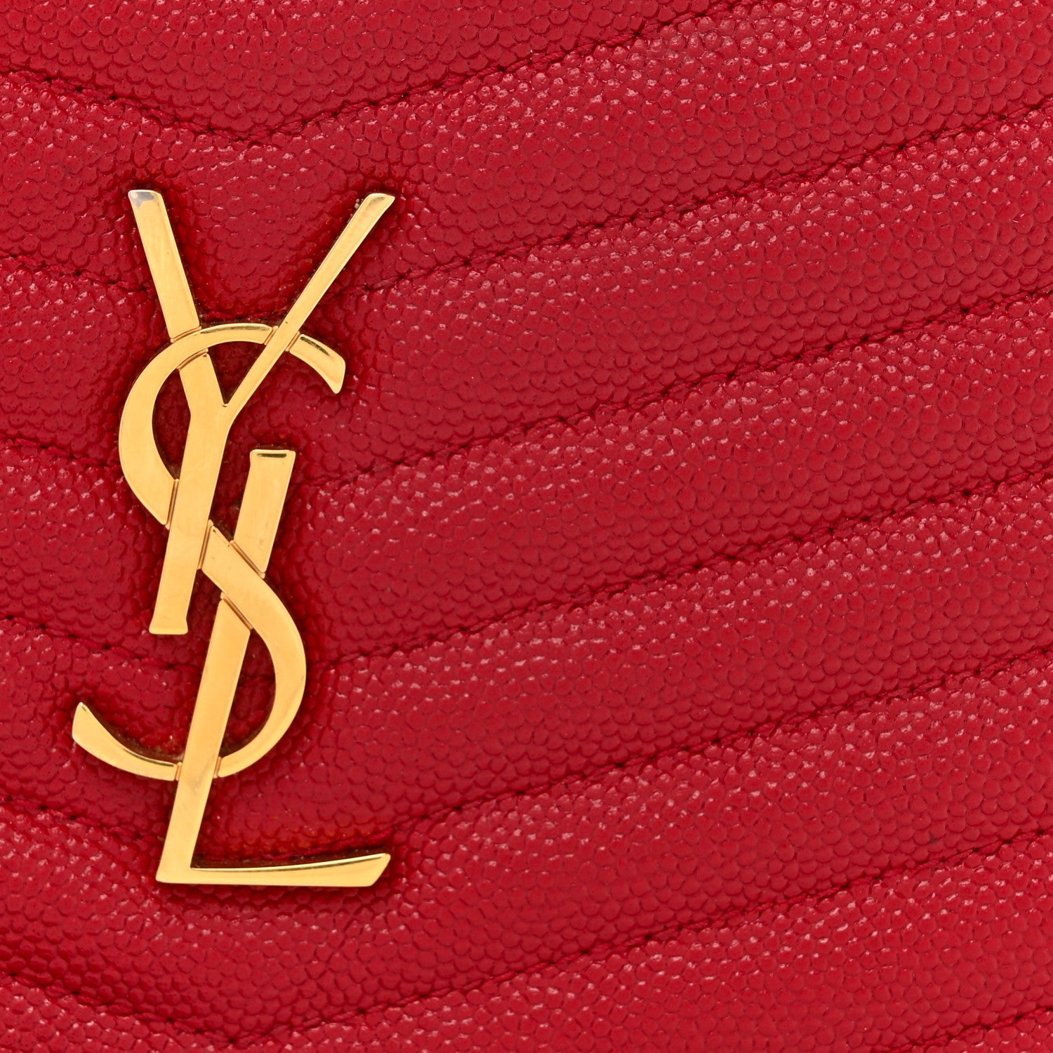 Saint Laurent Grain De Poudre Matelasse Monogram Mini Lou Camera Bag Eros Red 8 of 15