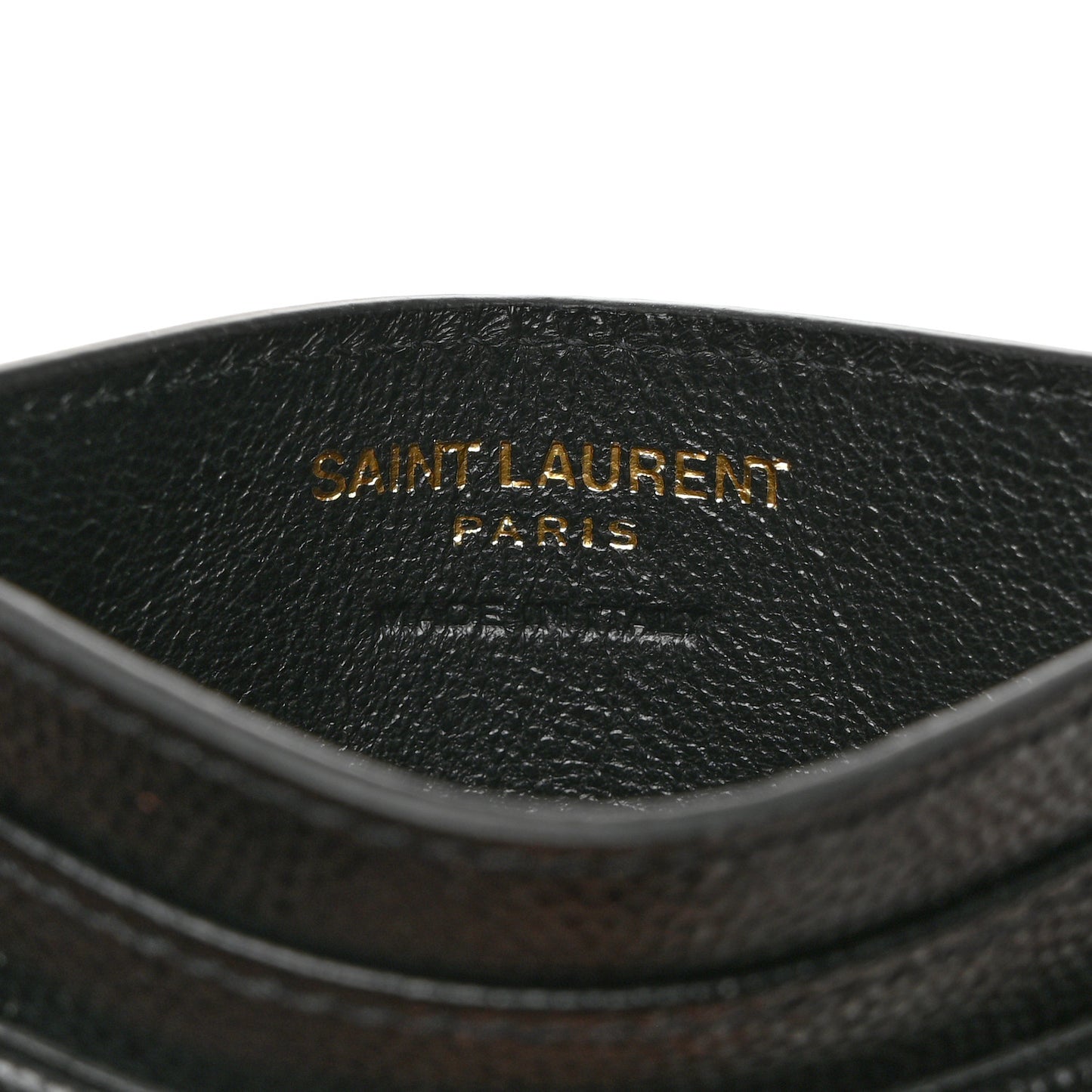 Grain De Poudre Matelasse Chevron Monogram Credit Card Case Black
