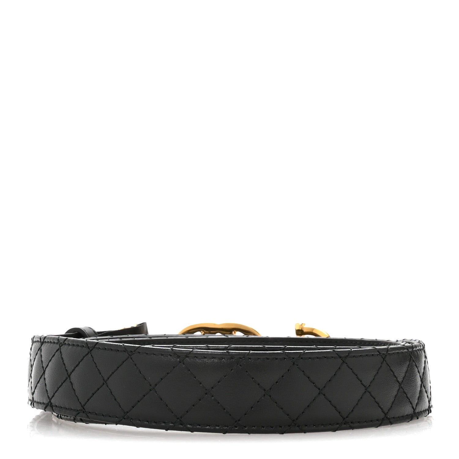 Gucci Calfskin Trapuntata Zumi Belt 100 40 Black 2 of 5