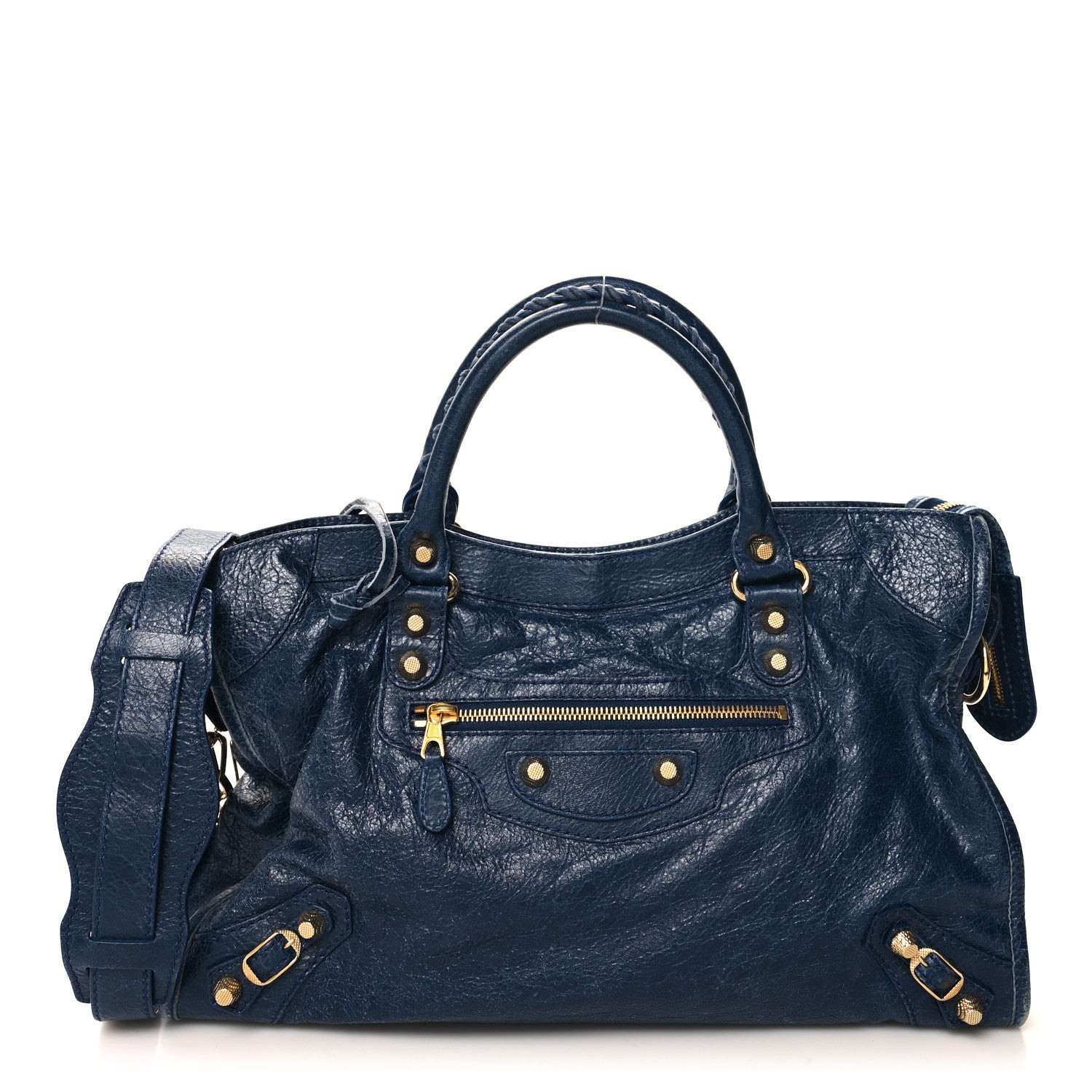 Balenciaga Agneau Giant 12 Gold Hardware City Bleu Mineral 1 of 14