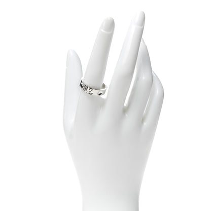 Louis Vuitton 18K White Gold Empreinte LV Ring 59 8.75 2 of 4