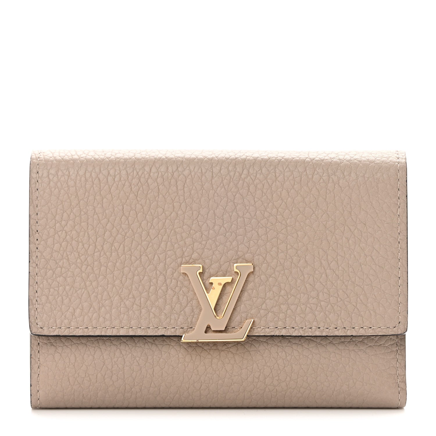 Louis Vuitton Taurillon Capucines Compact Wallet Galet 1 of 11
