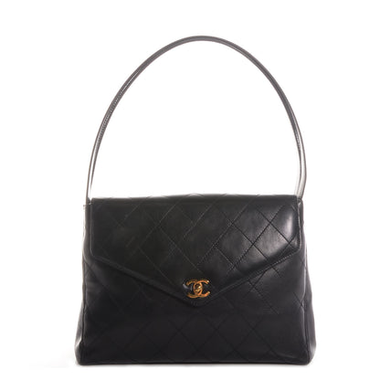 Chanel Lambskin Shoulder Flap Bag Black 1 of 8