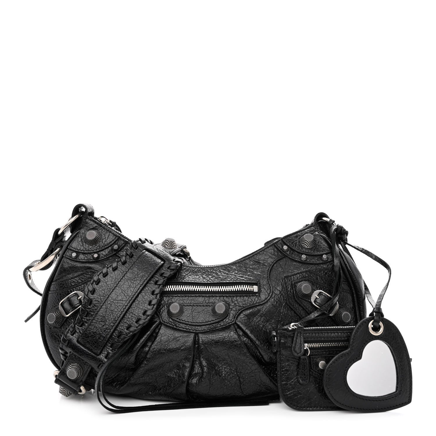 Balenciaga Agneau Arena Small Le Cagole Shoulder Bag Black 1 of 12