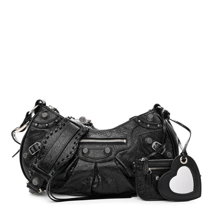 Balenciaga Agneau Arena Small Le Cagole Shoulder Bag Black 1 of 12