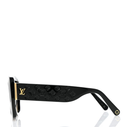 Louis Vuitton Acetate LV Empreinte Square Sunglasses Z1611E Black 3 of 7