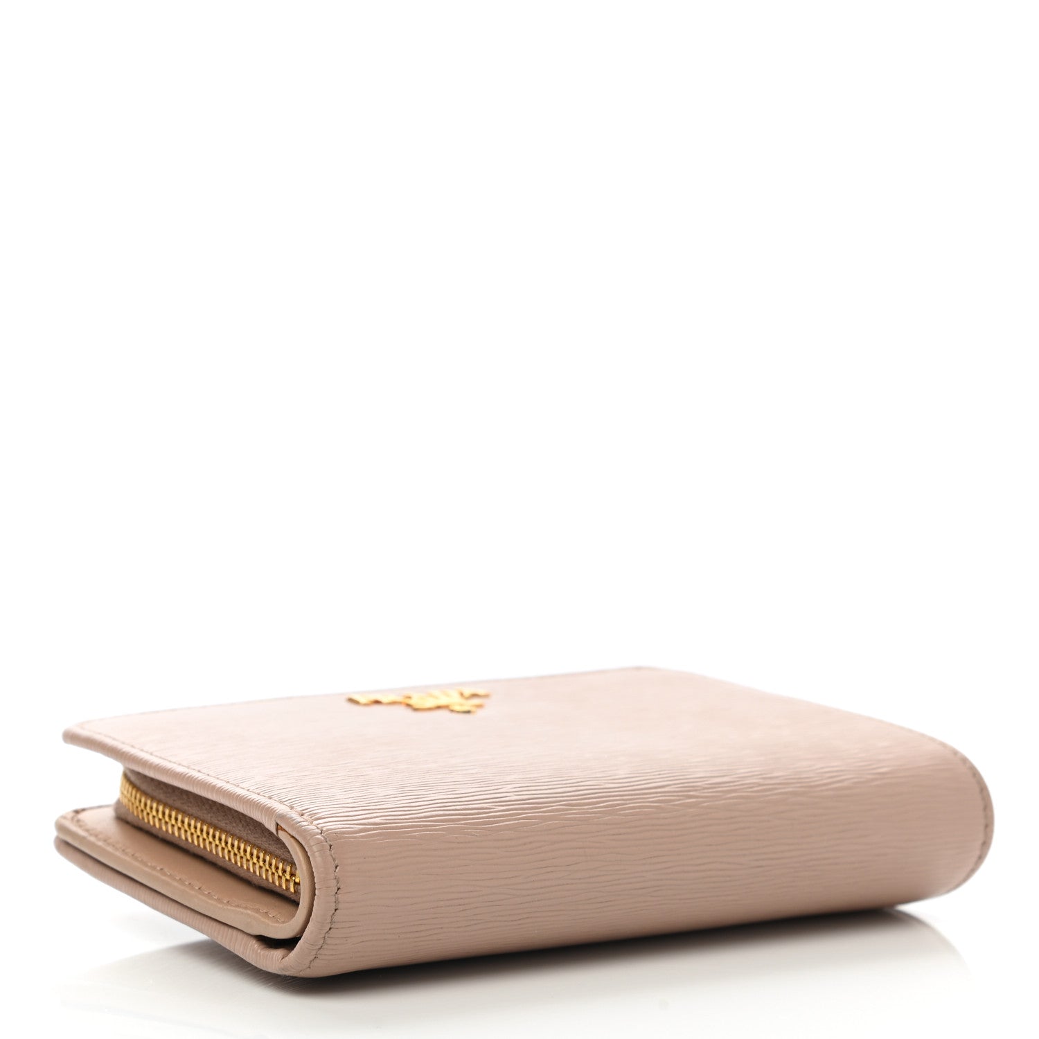 Prada Vitello Move Metal Zip Around Wallet Cammeo 4 of 10