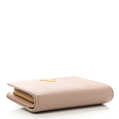 Prada Vitello Move Metal Zip Around Wallet Cammeo 4 of 10