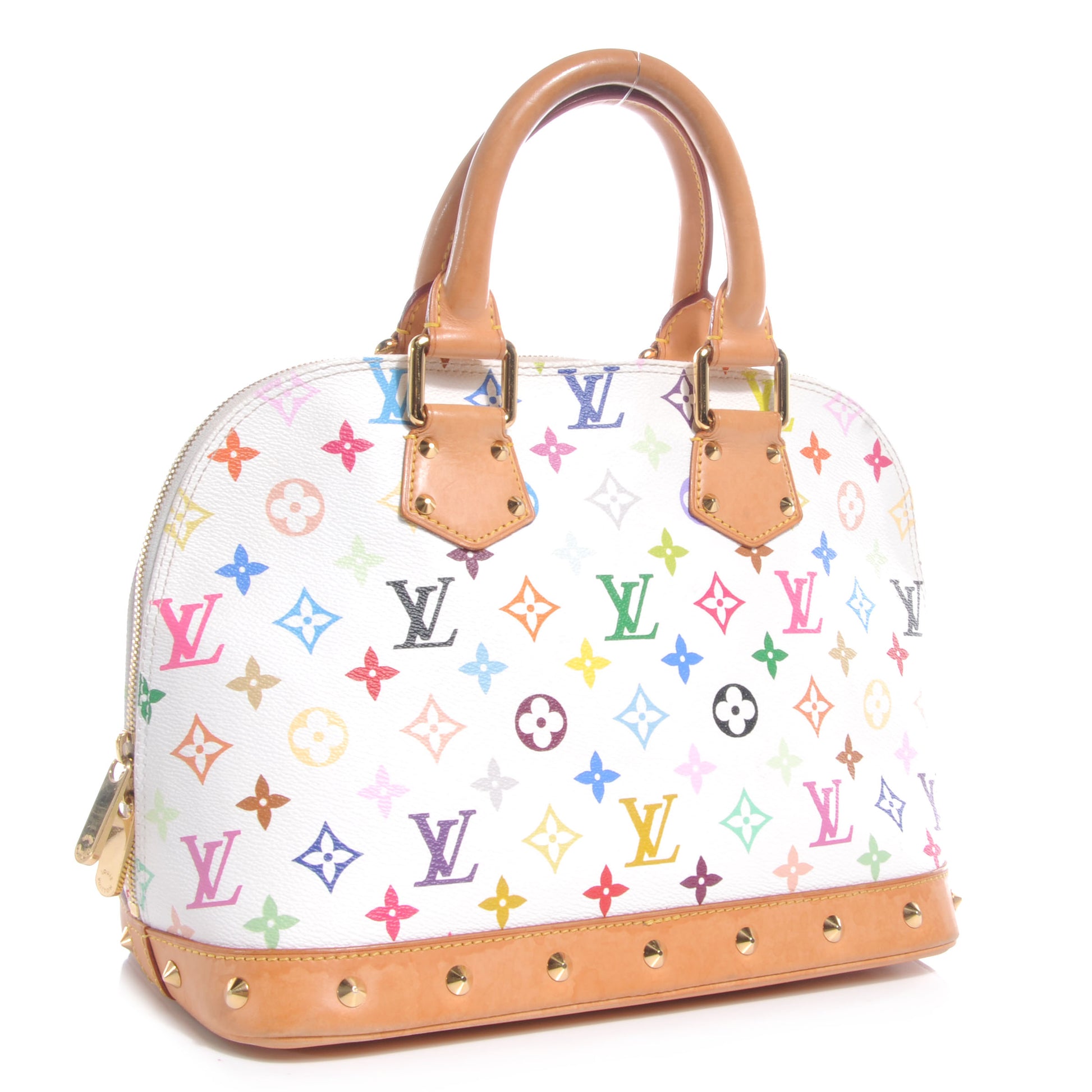 Louis Vuitton Monogram Multicolor Alma White 3 of 8