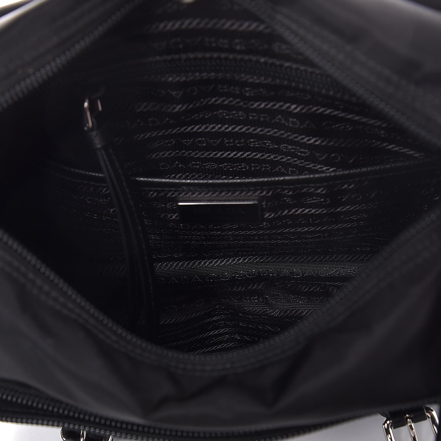 Prada Nylon New Vela Studded Messenger Black Astrale 5 of 7
