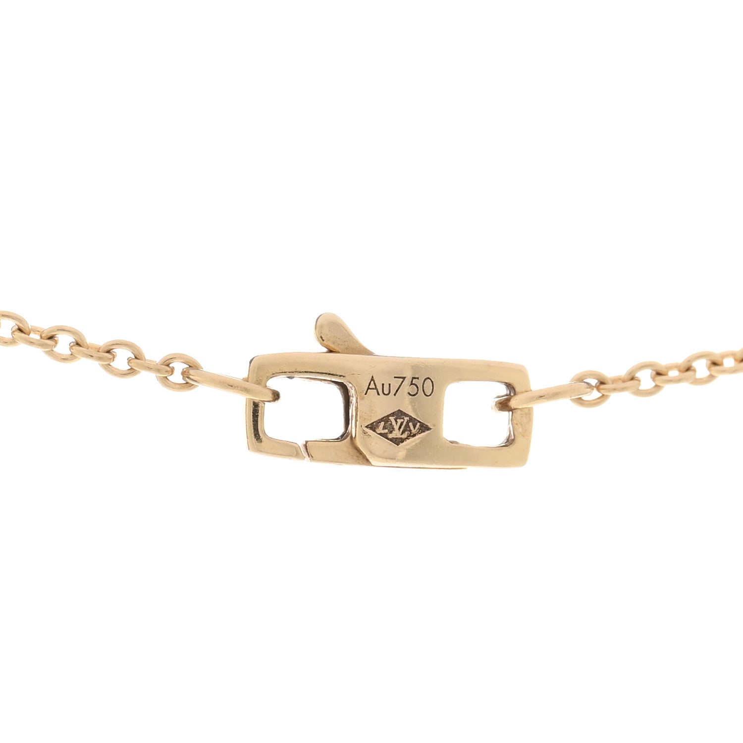 Louis Vuitton 18K Yellow Gold Empreinte Pendant Necklace 5 of 6