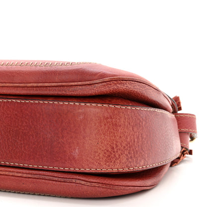 Gucci Calfskin Medium New Bamboo Top Handle Bag Red 10 of 13