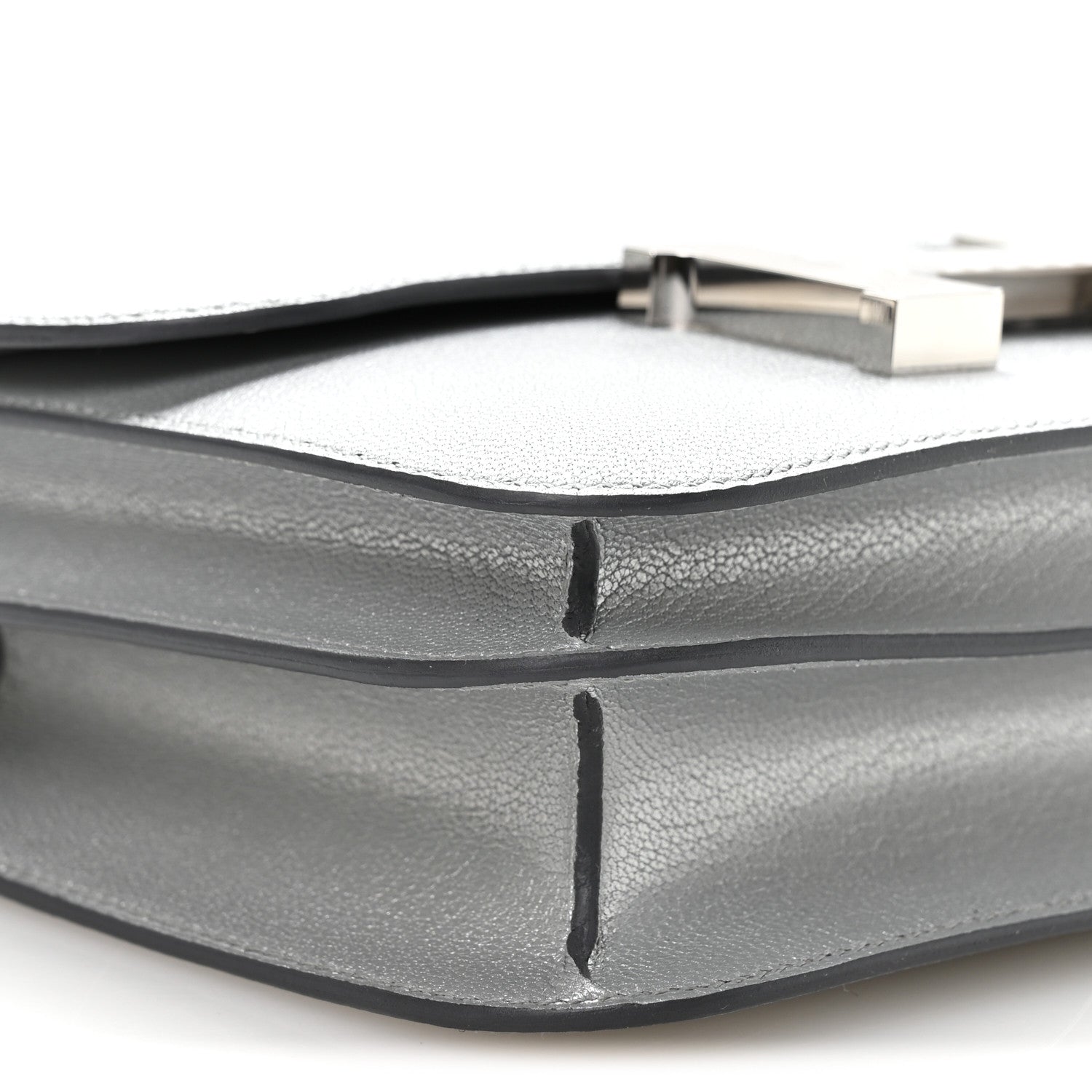 Hermes Metallic Chevre Chamkilight Constance 18 Argent 9 of 11