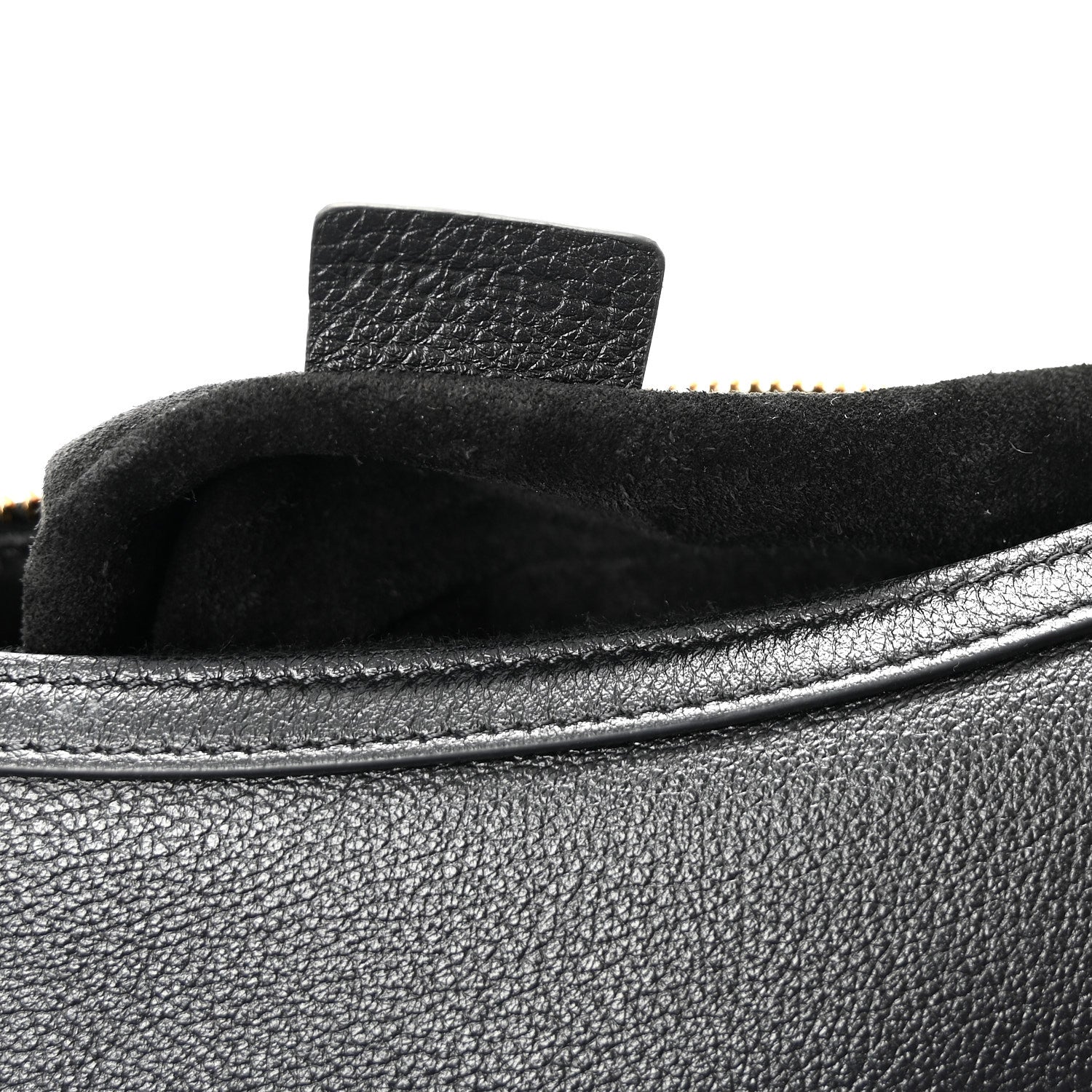 Celine Supple Calfskin Cuir Triomphe Small Heloise Shoulder Bag Black 8 of 11