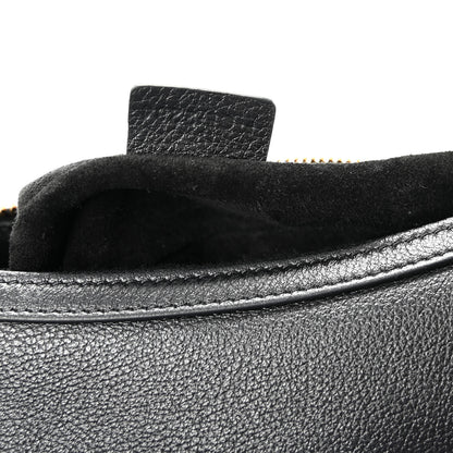 Celine Supple Calfskin Cuir Triomphe Small Heloise Shoulder Bag Black 8 of 11