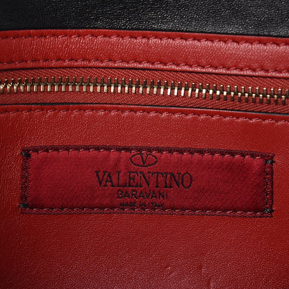Valentino Garavani Lambskin Rockstud Spike Wallet on Chain Black 5 of 7