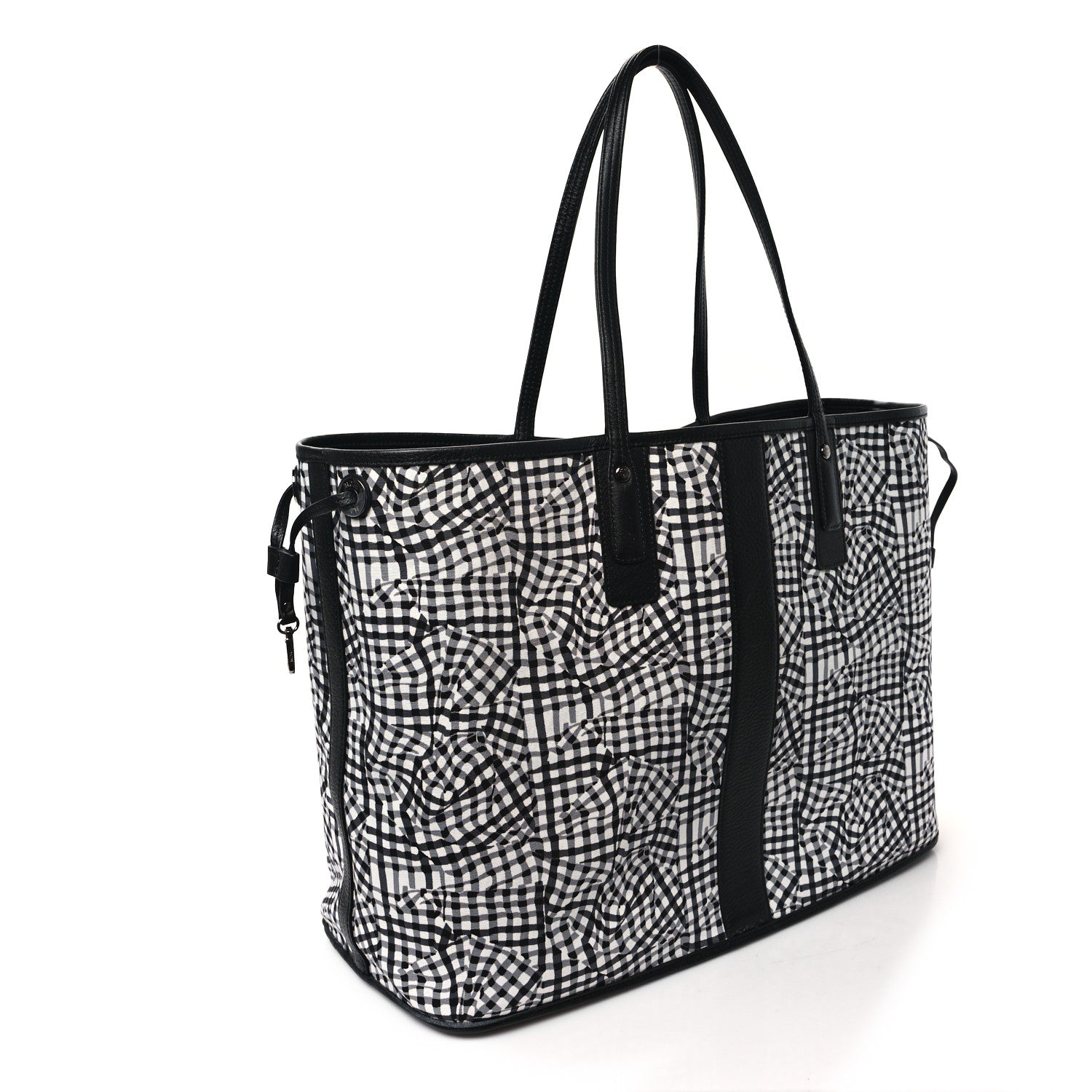 MCM Visetos Large Liz Reversible Shopper Tote Black 12 of 17