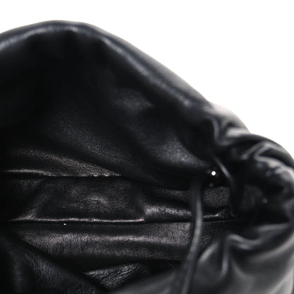 The Row Grained Calfskin Bourse Clutch Black 5 of 9