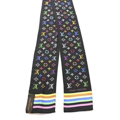 Louis Vuitton LV X TM Silk Monogram Multicolor Bandeau Black 2 of 4