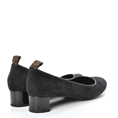 Louis Vuitton Suede Uniformes Pump 40.5 Black 4 of 10
