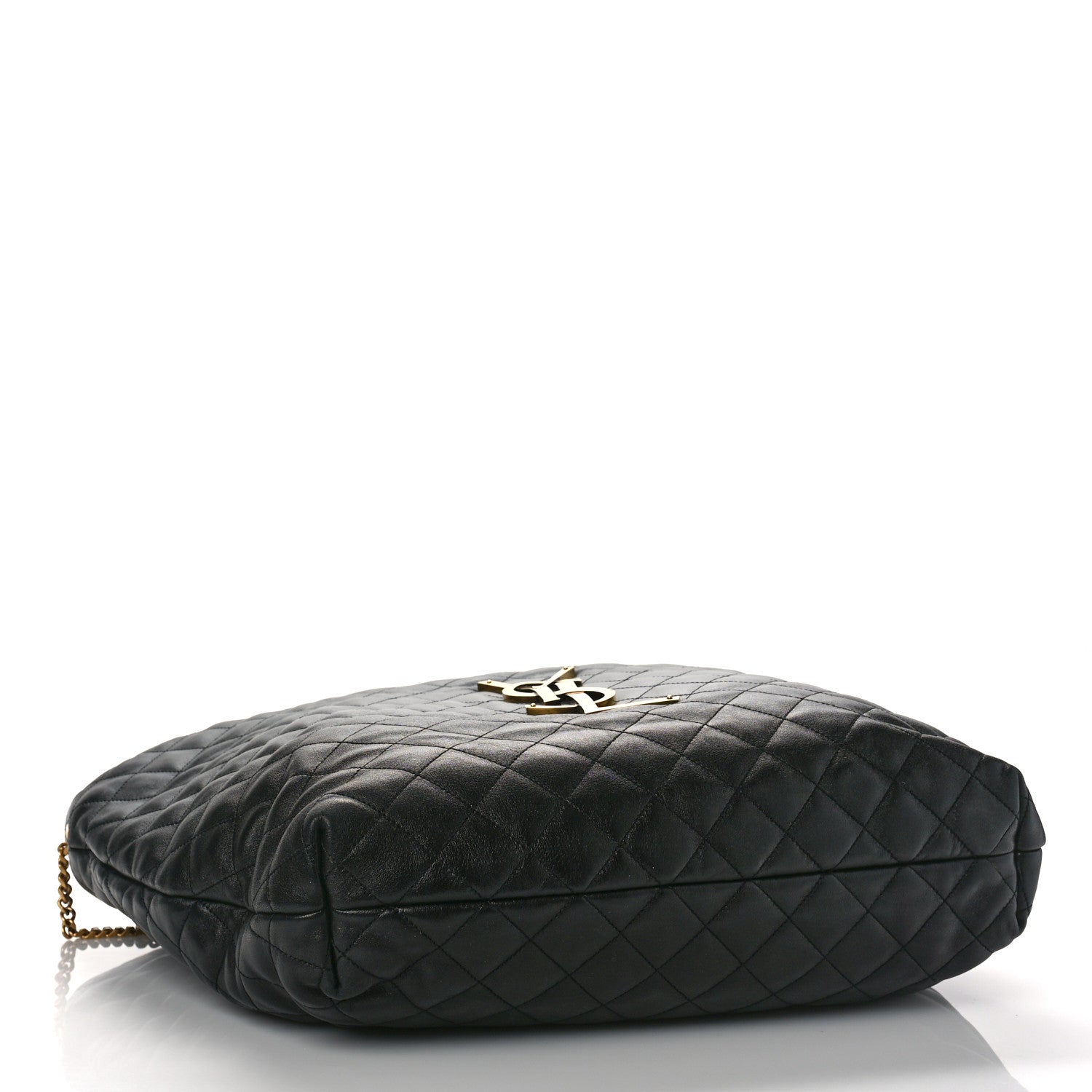 Saint Laurent Lambskin Quilted Maxi Icare Shopping Tote Black 5 of 9