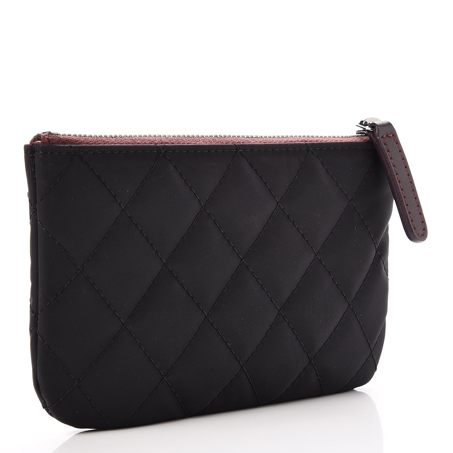 Chanel Nylon Quilted Small Cosmetic Case Black 3 of 7