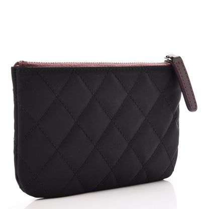 Chanel Nylon Quilted Small Cosmetic Case Black 3 of 7
