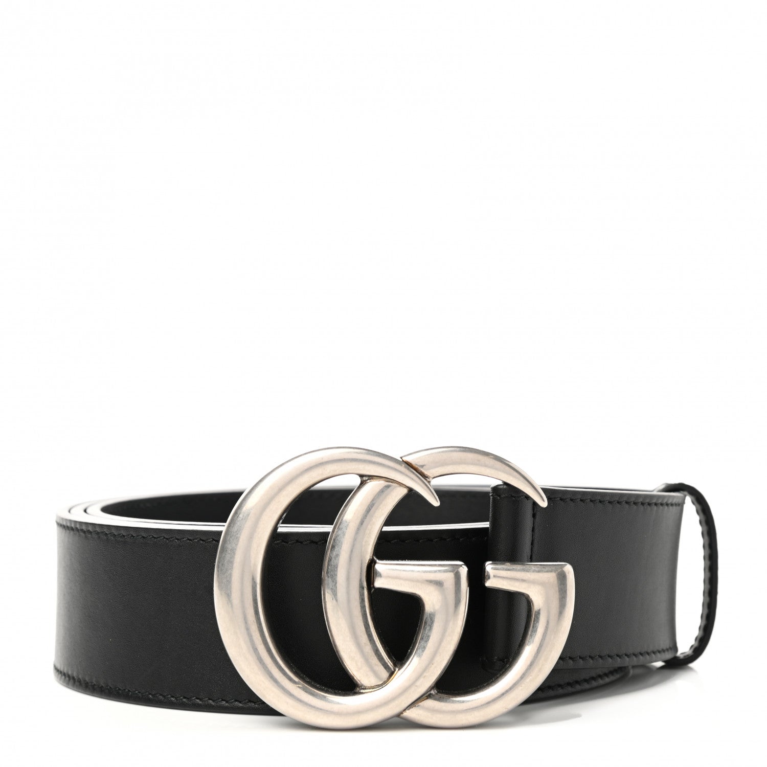 Gucci Moon Calfskin Nickel Double G 40mm Belt 110 44 Black 1 of 6