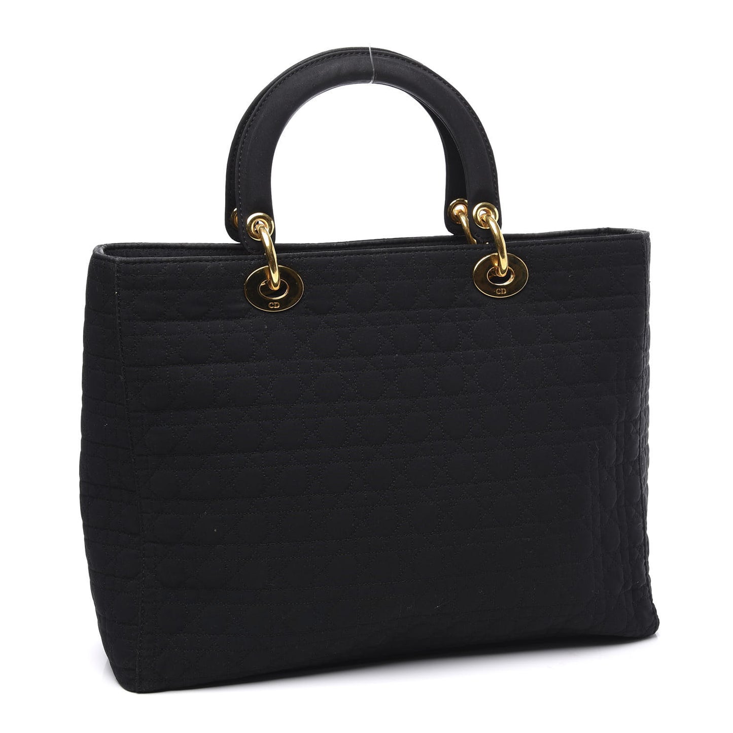 Nylon Cannage Large Lady Dior Black