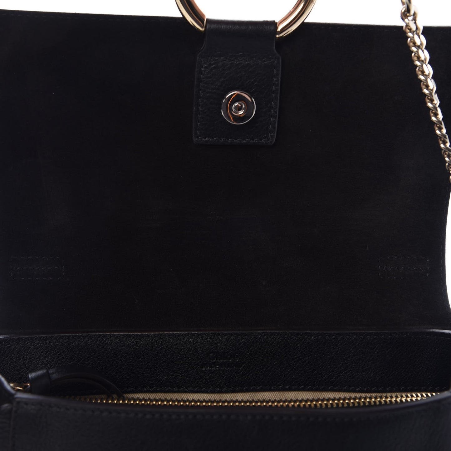 Calfskin Small Faye Day Shoulder Bag Black