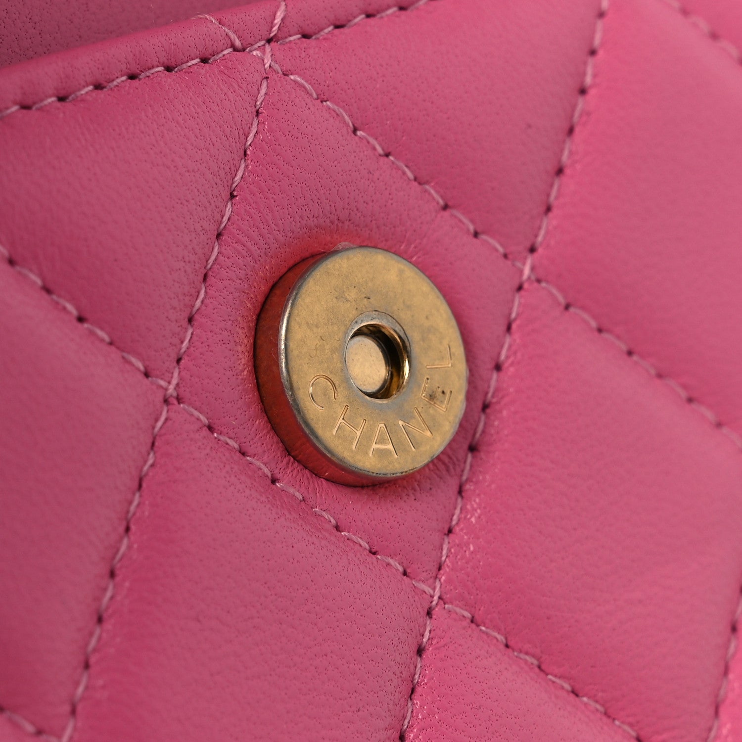 Chanel Lambskin Quilted Pearl Crush Clutch With Chain Pink 14 of 14