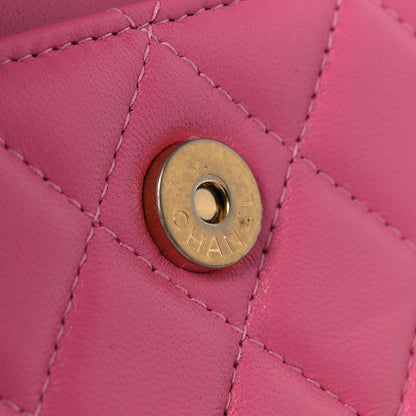 Chanel Lambskin Quilted Pearl Crush Clutch With Chain Pink 14 of 14