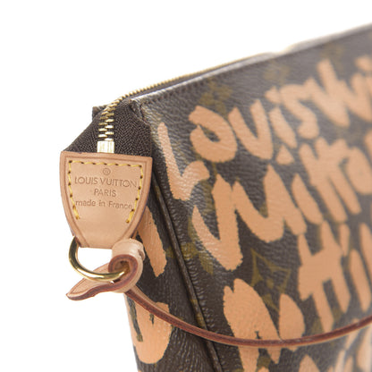 Louis Vuitton Monogram Graffiti Pochette Accessories Peach 7 of 11