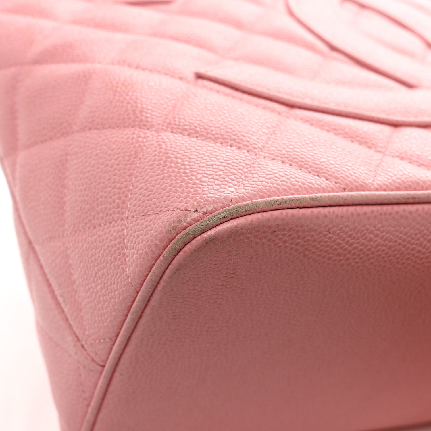 Chanel Caviar Quilted Medallion Tote Light Pink 12 of 15