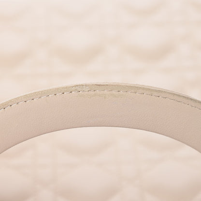 Christian Dior Lambskin Cannage Large Lady Dior Light Beige 9 of 20