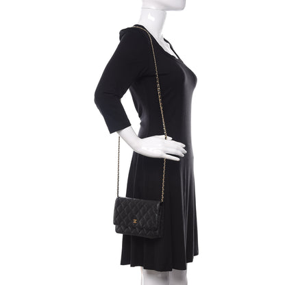 Chanel Caviar Quilted Wallet On Chain WOC Black 2 of 12