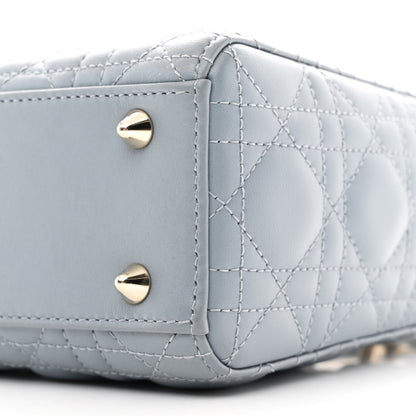 Christian Dior Lambskin Cannage Small My ABCDior Lady Dior Cloud Blue 10 of 11