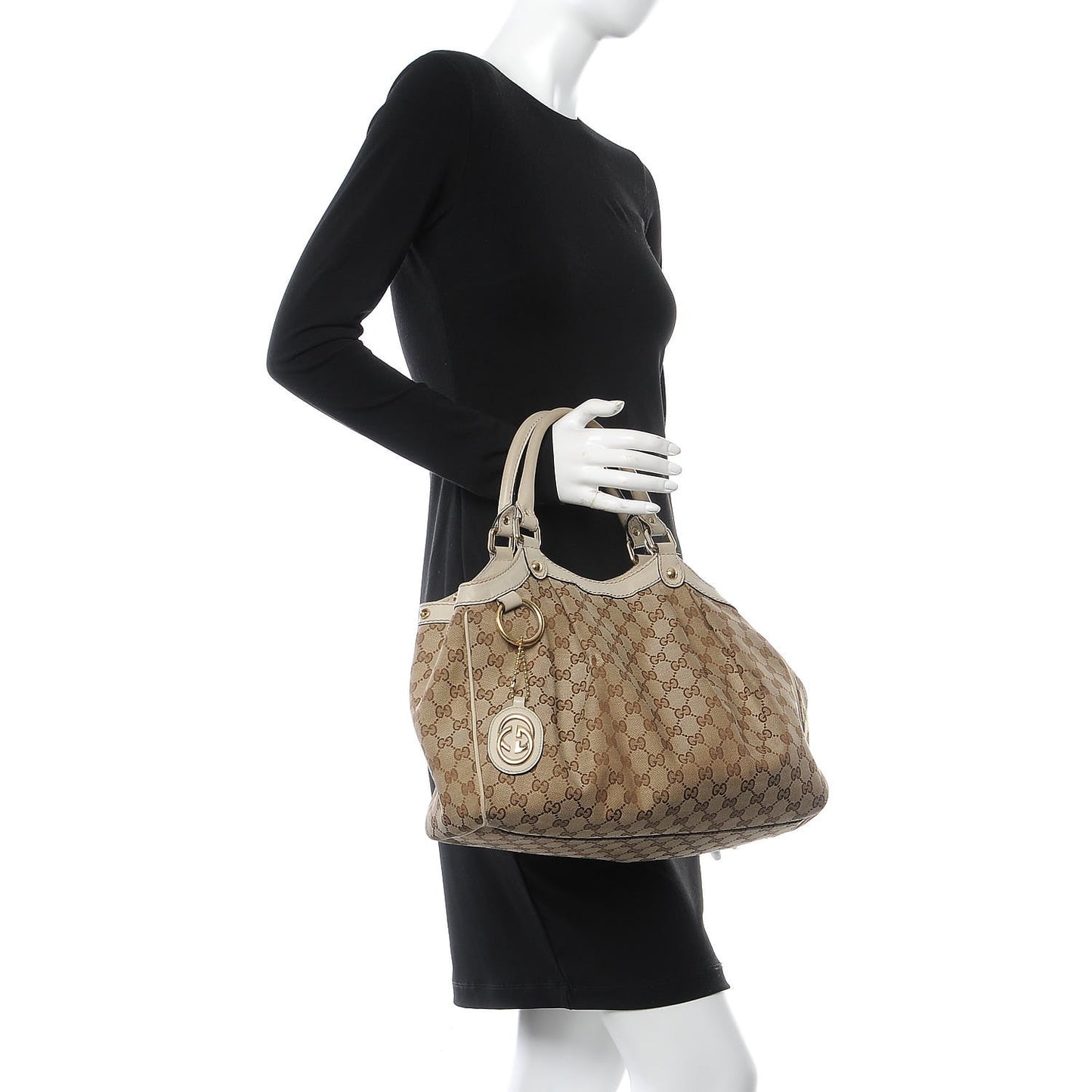 Monogram Medium Sukey Tote Off White