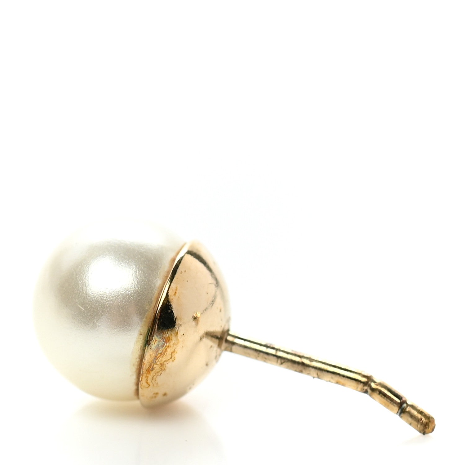 Christian Dior Pearl Mise En Dior Tribal Earrings Gold 5 of 5