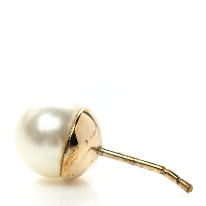 Christian Dior Pearl Mise En Dior Tribal Earrings Gold 5 of 5