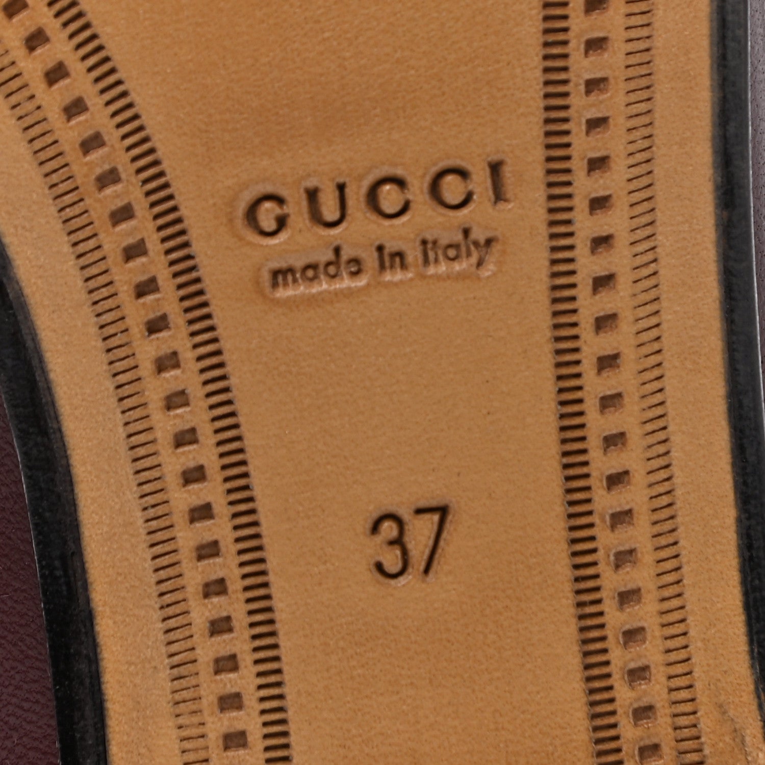 Gucci Lambskin Womens Brixton Horsebit Loafers 37 Vintage Bordeaux 6 of 9