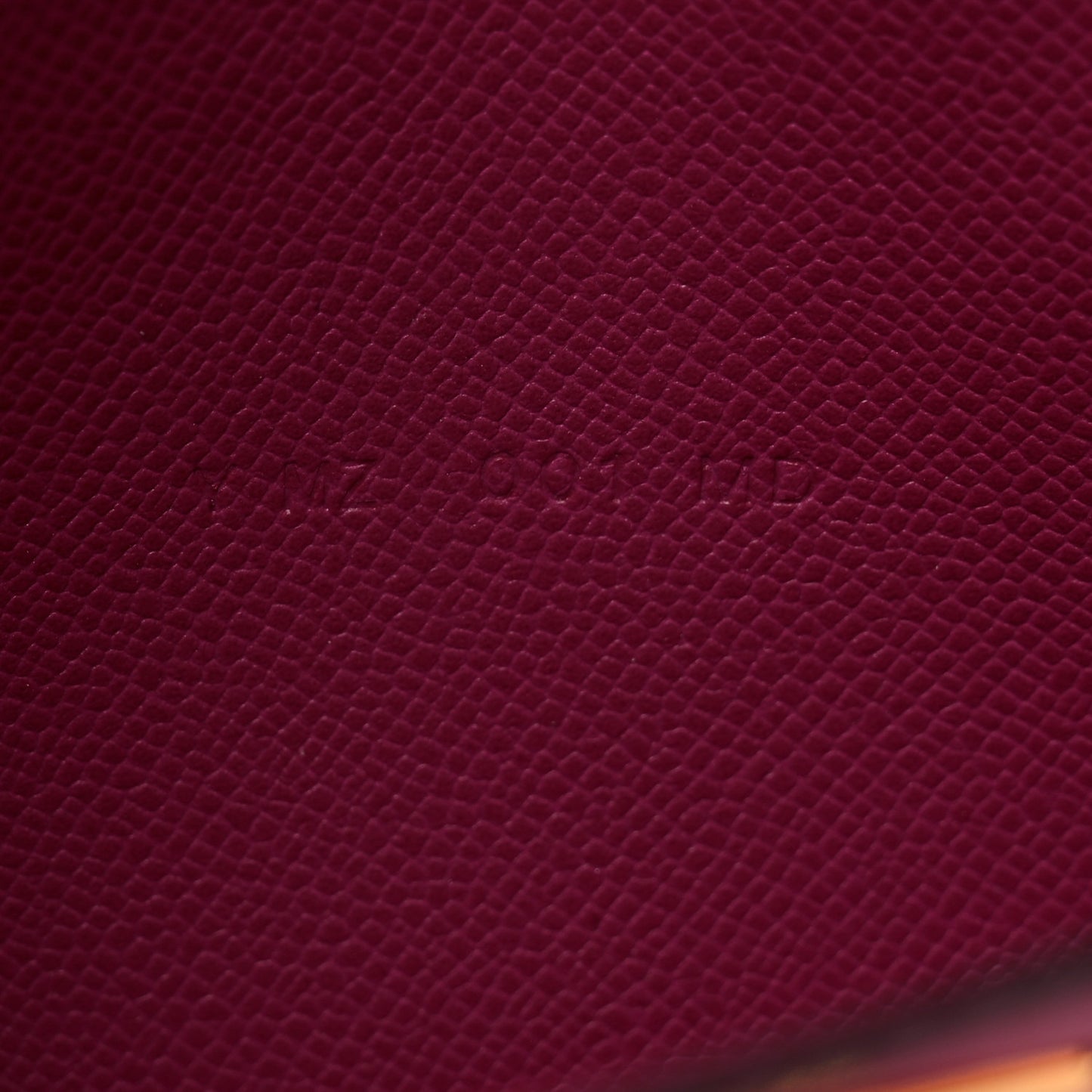 Madame Calfskin Kelly Pocket Compact Wallet Rose Pourpre