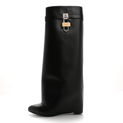 Givenchy Calfskin Shark Lock Pant Boots 40 Black 1 of 11