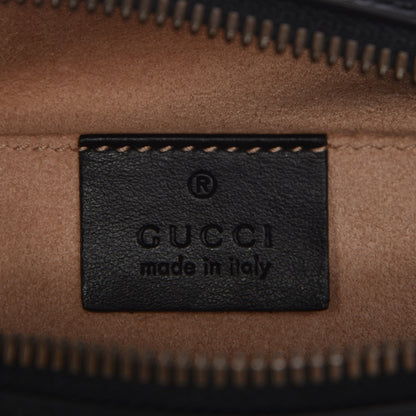 Gucci Calfskin Matelasse Small GG Marmont Chain Shoulder Bag Black 6 of 7