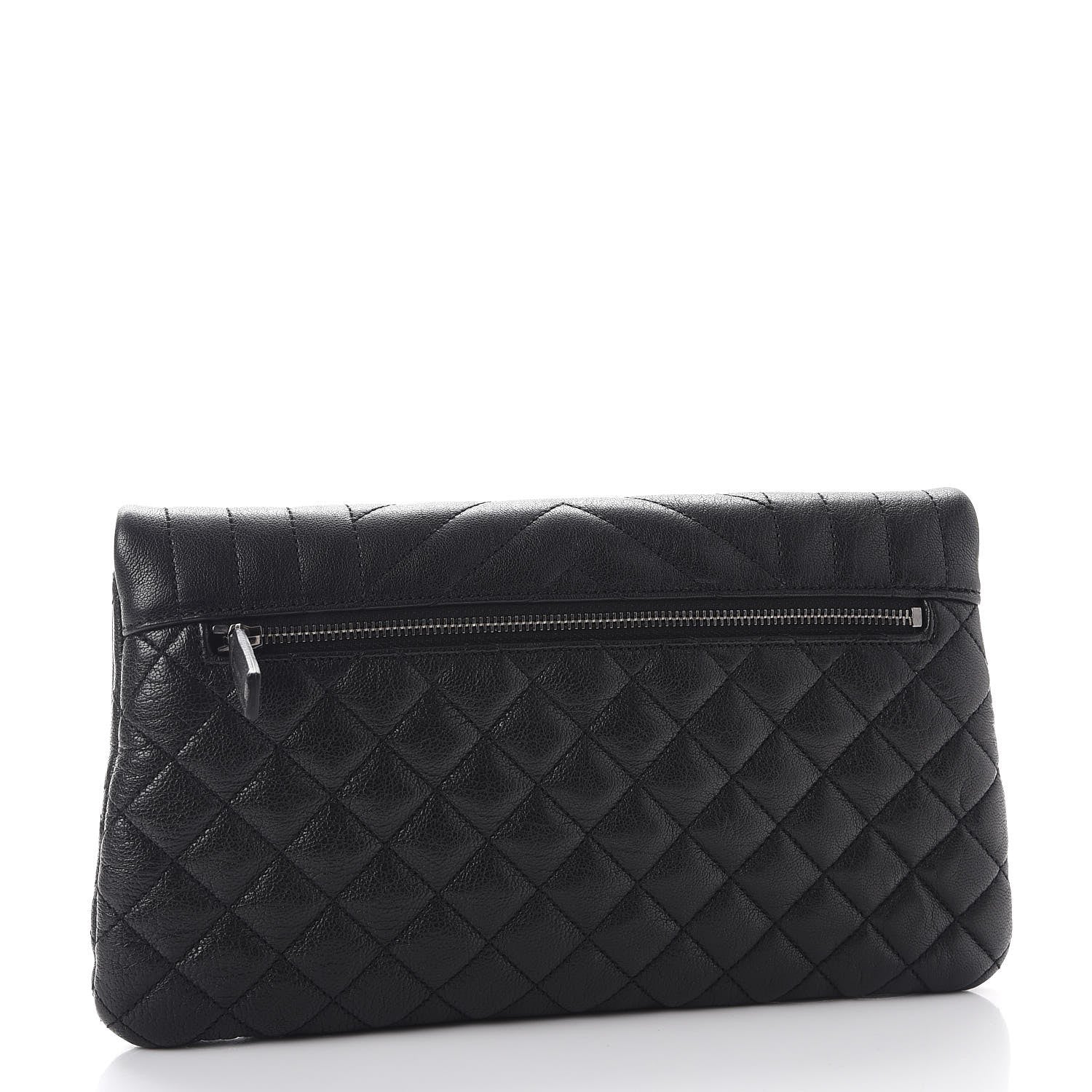 Saint Laurent Calfskin Tri-quilt Monogram West Hollywood Clutch Black 3 of 7