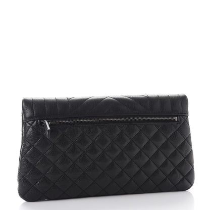 Saint Laurent Calfskin Tri-quilt Monogram West Hollywood Clutch Black 3 of 7