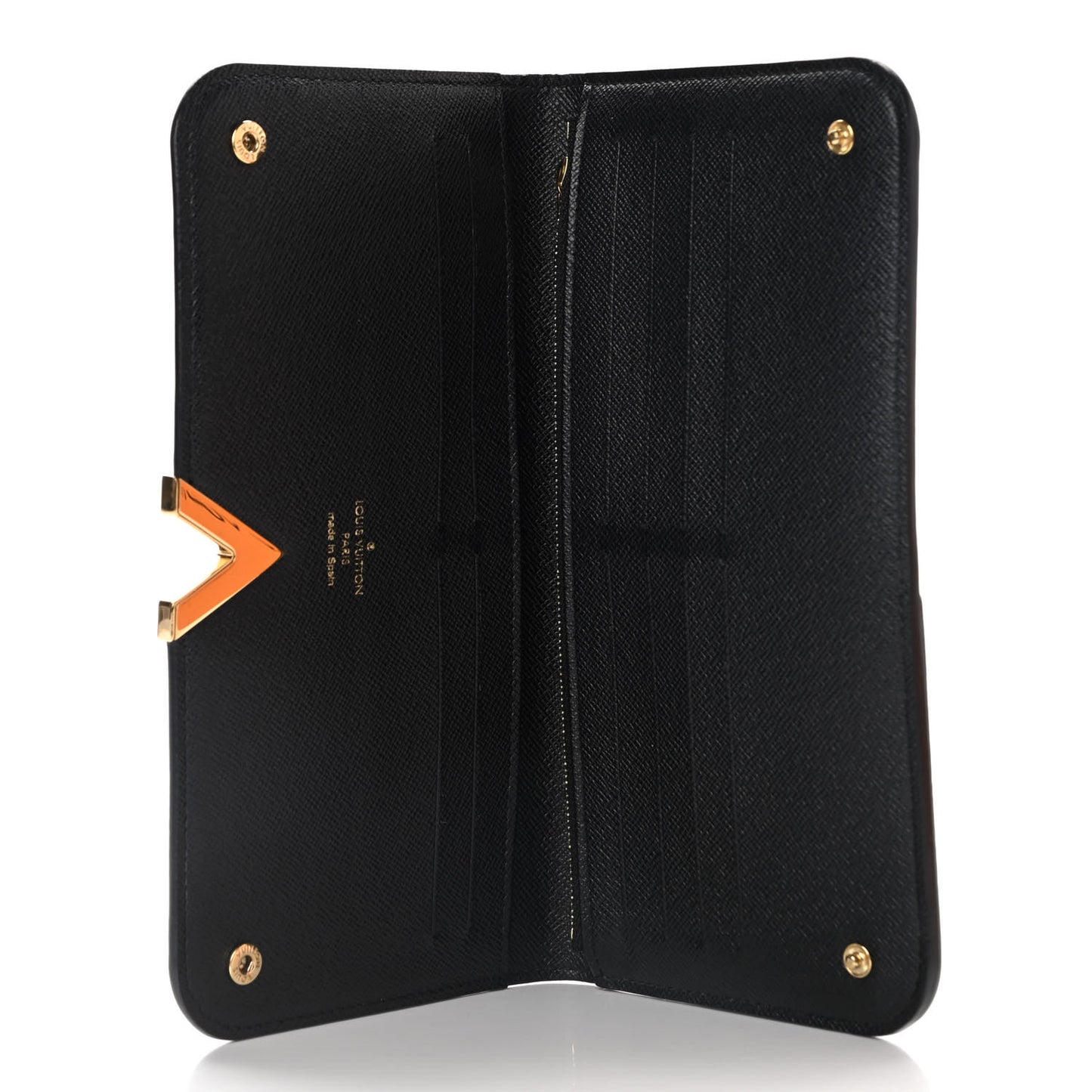 Monogram Calfskin Kimono Wallet Black