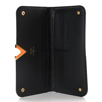 Louis Vuitton Monogram Calfskin Kimono Wallet Black 5 of 7