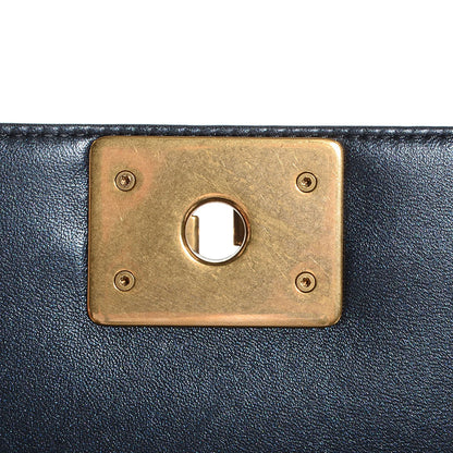 Chanel Lambskin Quilted New Medium Boy Flap Pearl Black 8 of 8