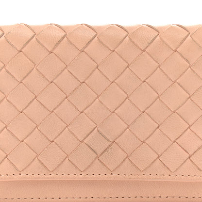 Bottega Veneta Nappa Intrecciato Card Holder Flamingo 8 of 8